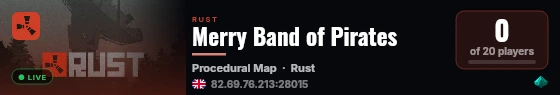 Merry Band of Pirates live status badge