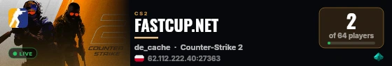 FASTCUP.NET live status badge