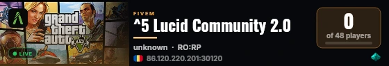 ^5 Lucid Community 2.0 live status badge