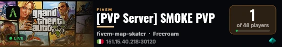 [PVP Server] SMOKE PVP live status badge