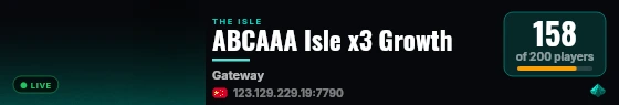 ABCAAA Isle x3 Growth live status badge