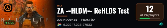 ZA -=HLDM=- ReHLDS Test live status badge