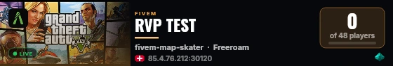 RVP TEST live status badge