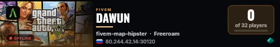DAWUN live status badge