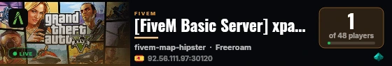 [FiveM Basic Server] xparga gordo live status badge