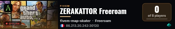 ZERAKATTOR Freeroam live status badge
