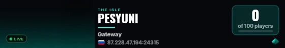 IsleServer live status badge