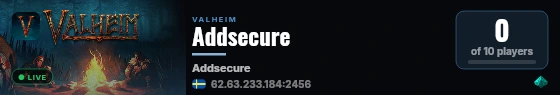 Addsecure live status badge