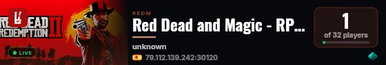 Red Dead and Magic - RP estilo DnD Privado live status badge