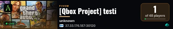 [Qbox Project] testi live status badge