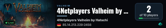 4Netplayers Valheim by Hatschi live status badge