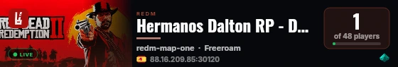Hermanos Dalton RP - DALTON DEV live status badge