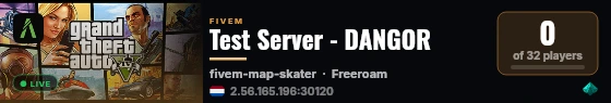 Test Server - DANGOR live status badge