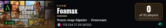 Foamax live status badge
