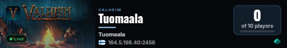 Tuomaala live status badge