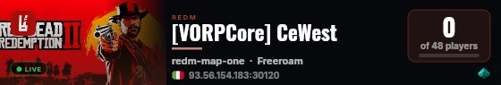 [VORPCore] CeWest live status badge