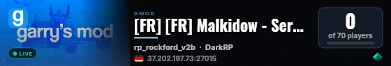 [FR] [FR] Malkidow - Serveur en développement... live status badge