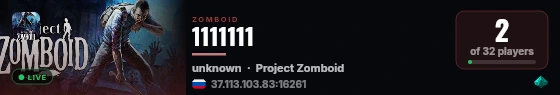 1111111 live status badge