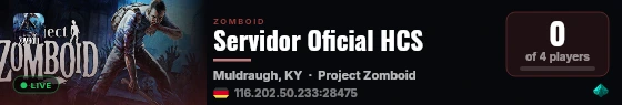 Indifferent Broccoli Project Zomboid Server live status badge