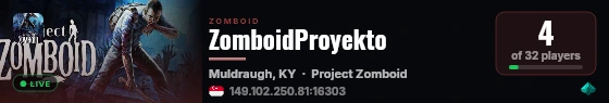 ZomboidProyekto live status badge