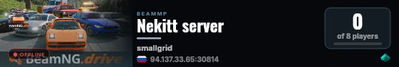 Nekitt server live status badge