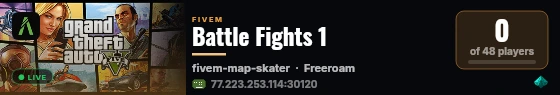 Battle Fights 1 live status badge