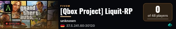 [Qbox Project] Liquit-RP live status badge