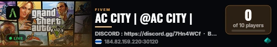 AC CITY | @AC CITY | live status badge