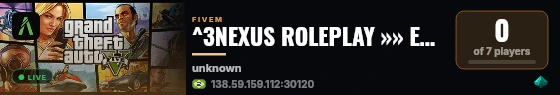 ^3NEXUS ROLEPLAY »» ENTRE E GANHE UM VIP ««😈 live status badge