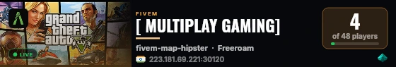 [ MULTIPLAY GAMING] live status badge