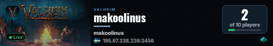 makoolinus live status badge