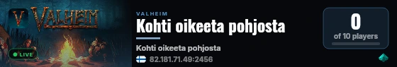 Kohti oikeeta pohjosta live status badge