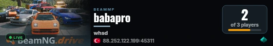 babapro live status badge