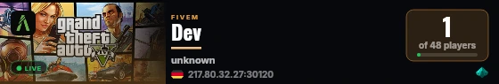 Dev live status badge