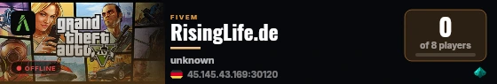 RisingLife.de live status badge