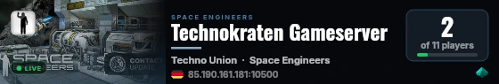 Technokraten Gameserver live status badge