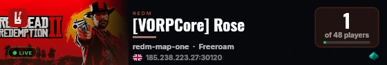 [VORPCore] Rose live status badge