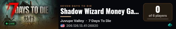 Shadow Wizard Money Gang live status badge