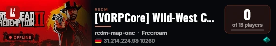 [VORPCore] Wild-West Colonia live status badge