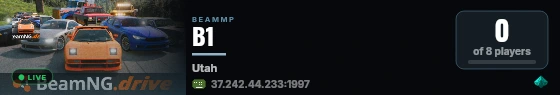 B1 live status badge
