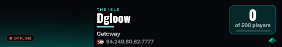 Dgloow live status badge