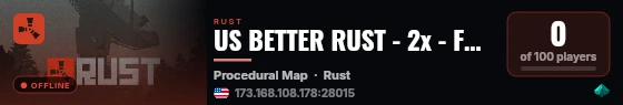 US BETTER RUST - 2x - FREE KITS live status badge