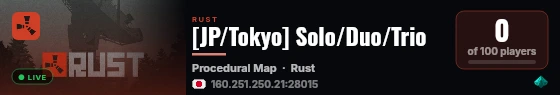 [JP/Tokyo] Solo/Duo/Trio live status badge