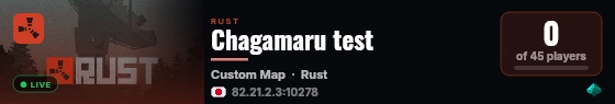 Chagamaru test live status badge