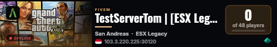 TestServerTom | [ESX Legacy] live status badge