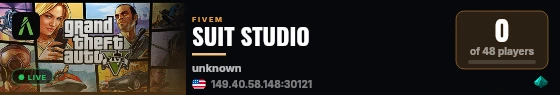 SUIT STUDIO live status badge