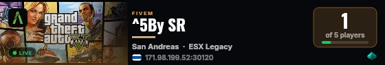^5By SR live status badge