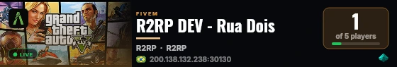 R2RP DEV - Rua Dois live status badge