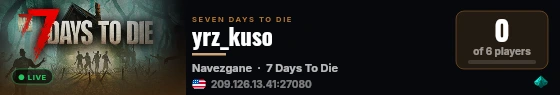 yrz_kuso live status badge