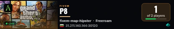 P8 live status badge